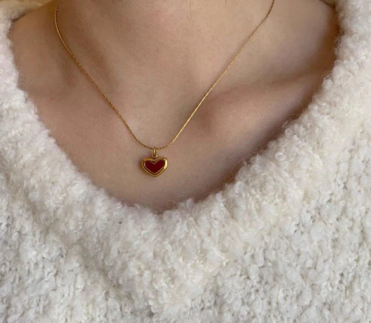 Red heart pendant